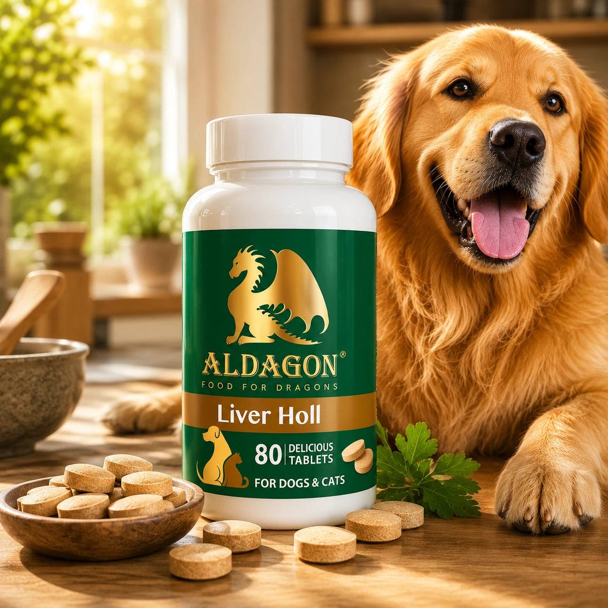 Liver Holl — Liver Support Supplement for Dogs, 80 Tablets